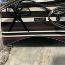 Kate Spade  Canvas Striped Shoulder Bag Purse Photo 2