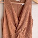 Nordstrom Floret Studios  Plisse Wide Leg Jumpsuit in Copper Photo 4