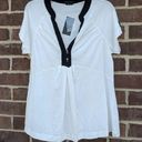 BCBGMAXAZRIA  v-neck peplum tee Photo 0