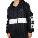 PINK - Victoria's Secret  Black Windbreaker Jacket XS Photo 0