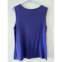 Coldwater Creek  Women's Tank Top Silk Cotton Sleeveless Scoop Neck Purple XL 16 Photo 1