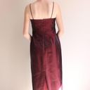 Alex Evenings Vintage Red Beaded Maxi Prom Dress Photo 2