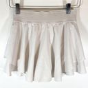 Lululemon  white court rival skirt built in shorts pockets skort size 4 Photo 3