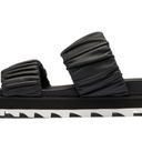 Sorel  Women's Roaming Two Strap Slide Sandal - Black Size 6.5 Sandals Double Photo 2