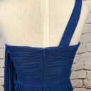 Tracy Reese  Cobalt Blue Ruched Draped Dress Photo 5