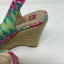 Harper Elaine Turner  Batik Print Wedge Sandals Size 6.5 Photo 3