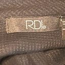 RDI  Waffle Knit Hoodie Pullover Top Black Women’s Size Small NWOT Photo 9