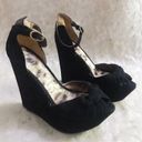 Sam Edelman Black Suede  Platform Wedges Photo 0