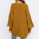 Lush Clothing Lush Dolman Sleeve Cardi Long Sleeve Open Cardigan Sweater Camel Brown Small Photo 2