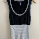 Banana Republic  sweater vest black and white striped sleeveless scoop neck Photo 0