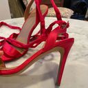 ASOS Red Satin Heels Photo 4