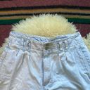 Brittania Vintage Super light wash ultra high rise paper bag waist denim shorts  Photo 8