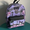 Sanrio Kuromi by  Licensed Butterfly and Lace Graphic Mini Vegan Leather Backpack Photo 0