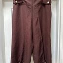 Savvy  by Raphael VGUC chocolate brown linen culottes size 12 VGUC wide leg Photo 0