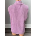 J.Jill  Pink Lilac Faux Suede Vest Zip Sweater S Knit A3 Photo 3