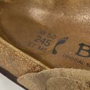 Birkenstock  Boston Suede Clogs Soft Footbed Beige Womens EU 38N US W7 -some wear Photo 3