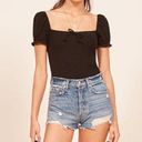 Reformation  Dixie High Rise Denim Shorts Photo 0