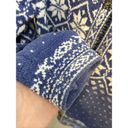 Croft & Barrow Retro Blue Fair Isle Nordic Metal Closure Cardigan  Soft Sweater M Photo 5