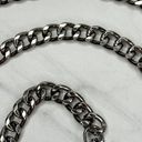 Chunky Dark Silver Tone Chain Link Purse Handbag Bag Replacement Strap Photo 8