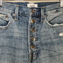 Pistola  Charlie Exposed Button Fly Destructed High Rise Straight Leg Jeans Photo 6