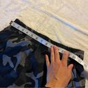 Athleta  Racer Run Short Small Camo black gray shorts running Photo 7