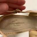 Isaac Mizrahi  tan peep toe heels — size 9.5 Photo 4