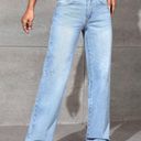 SheIn Petite Straight Leg Jeans Photo 0