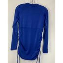 Baleaf  Women's Rash Giard Zip Ruched Side Drawstring Blue Size M Photo 3