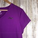 FILA Purple Fitted V Neck Tee Photo 1