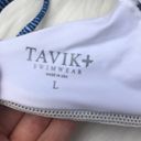 Tavik swim Blue Printed Tavik Cassis Pacific Halter Bikini Top Photo 8