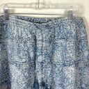 J.Jill Vintage Chambray Jean Prairie Skirt XL Paisley Floral Tiered Boho Tassels Blue Size undefined Photo 1