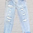 One Teaspoon One x  27 Awesome Baggies Destroyed Cuffed Hem Jeans Blue Heart Photo 4