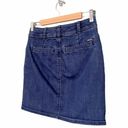 prAna  Button Front Denim Jean Skirt Organic Cotton Medium Wash Women’s Size 2 Photo 2