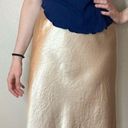 Nordstrom NWT  Bias Cut Satin Slip Skirt Ivory Size Medium Cream Photo 3