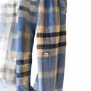 Arizona Jeans  Blue Plaid Casual Button Down Shirt Photo 5