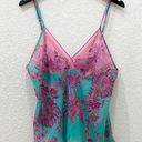 Natori JOSIE  B92612 Pink/Blue Floral Paisley Sheer Cami 2-pc Pajama Set Size L Photo 6