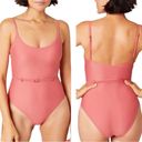 ANDIE  Swim Pink Punch Riviera Belted One Piece Swimsuit Sz S NWT Photo 11