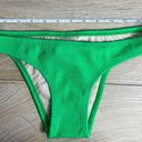 PilyQ NWT  Sea Green Reef Teeny Low Rise Ribbed Bikini Swim Bottoms Small Photo 2