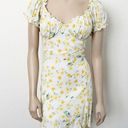 Sophie Rue [] Yellow Floral Babydoll Sweetheart Neck Puff Sleeve Mini Dress Sz XL Photo 1