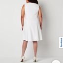 Black Label NWT  by Evan-Picone Sleeveless Fit + Flare Dress 24W natural white Photo 2