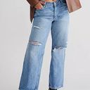 Free People  CRVY Fever Pitch Boyfriend Ripped Jeans 30 Photo 0