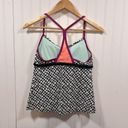 Nike  patterned racer back swim tankini Photo 1