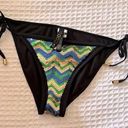 COOGI VINTAGE  chevron sequin bikini bottoms SIZE MEDIUM side tie Y2K‎ Photo 0