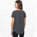 Lululemon  Love Crew III Hype Stripe Black White Sz. 6 Photo 4