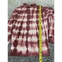 Pilcro  Tie Dye Cowl Neck Boho Sweater Womens XS Pink Waffle Knit Thermal Photo 5