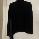 ALLSAINTS NWT All Saints Black Alda Asymmetrical Merino Wool Blend Turtleneck Sweater XS Photo 8