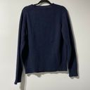 Vintage The Fox Sweater Navy Blue Wool Blend Crewneck Sweater Size Medium Photo 6