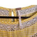 Free People YELLOW GINGHAM MINI DRESS - SZ XS - EUC Photo 3