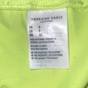 American Eagle Women's Small Neon Yellow Biker Shorts Stretch Barbie 7" Inseam Photo 3