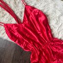 One Piece Large Red Fredricks Of Hollywood Lingerie Romper  Bodysuit Photo 1